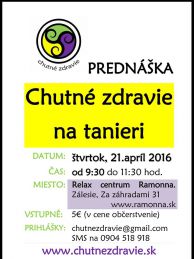 Chutné zdravie na taniéri plagát